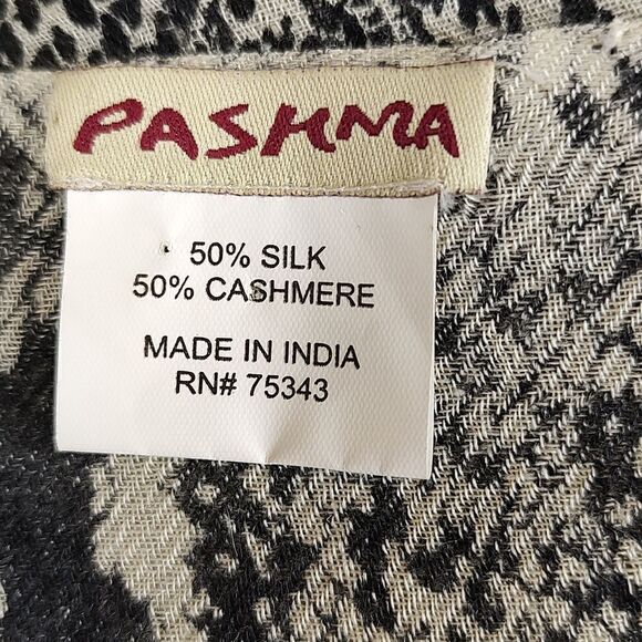 Pashma Silk and Cashmere Large Mixed Animal Print Wrap Scarf - Picture 2 of 9